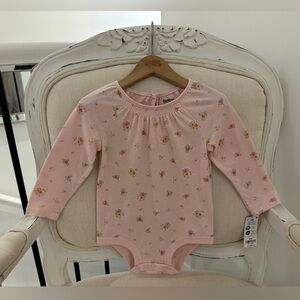 🩰 Baby 24 Mth Victorian Floral Printed Cotton Onesie by Oshkosh NWT